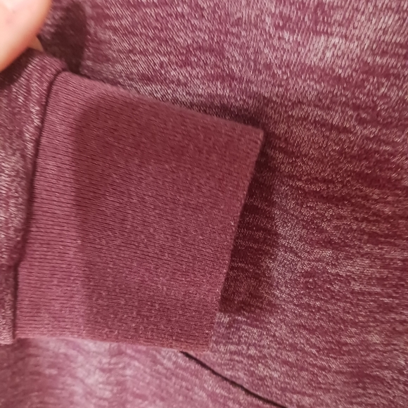 Victoria’s Secret Pink Women’s Xsmall Quarter Zip Cotton Maroon Collared Jacket - Picture 2 of 9